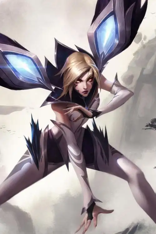 s8英雄联盟ig冠军皮肤虚空之女卡莎jacklove签名原画,高清图片,手机