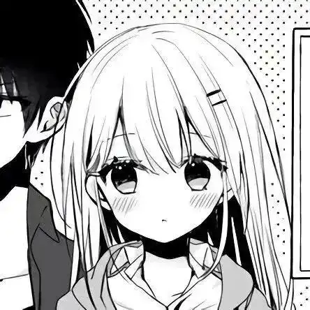 日系ins风漫画头像黑白情侣【婚礼纪】