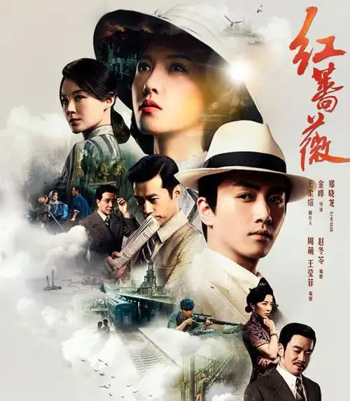 正版电视剧光盘红蔷薇dvd盒装经济版8dvd碟片杨子姗陈晓谍战电视剧