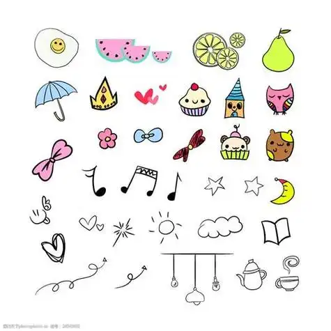 可爱装饰简笔画可爱装饰简笔画超萌