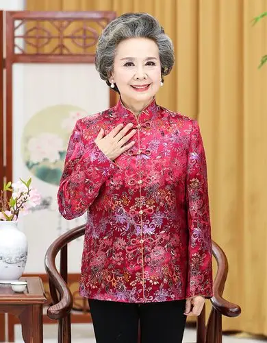 apep奶奶过寿唐装礼服80过大寿90岁祝寿老年人女寿星