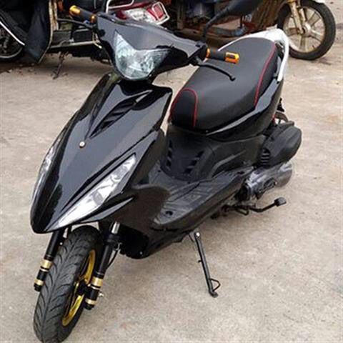 摩托车电车gy6鬼火一代外壳板车壳全套黑色三阳鬼一车壳亮光黑