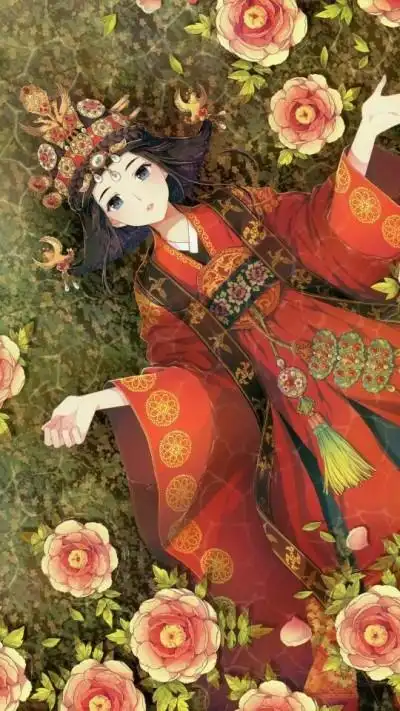 动漫 漫画 插画 复古嫁衣血色离殇伤感古风  br />我一直喜欢下午的