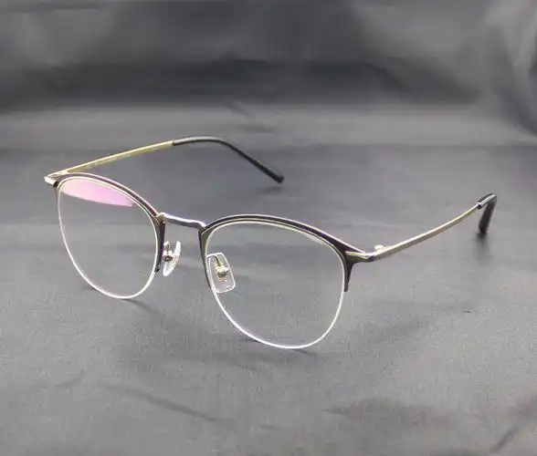 男士钛框眼镜框 新款钛架光学眼镜时尚半框钛架眼镜框潮流眼镜框