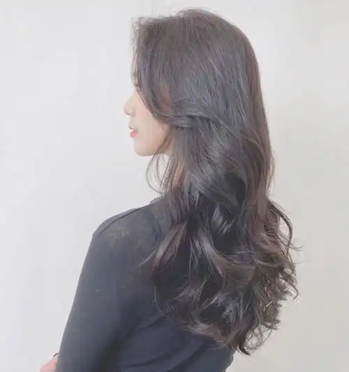 非常自然的长波浪卷发