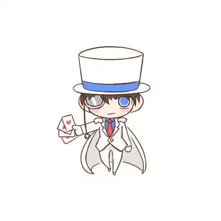 怪盗基德基德卡简笔画