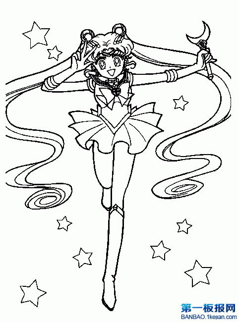 简笔画美少女简笔画美少女战士