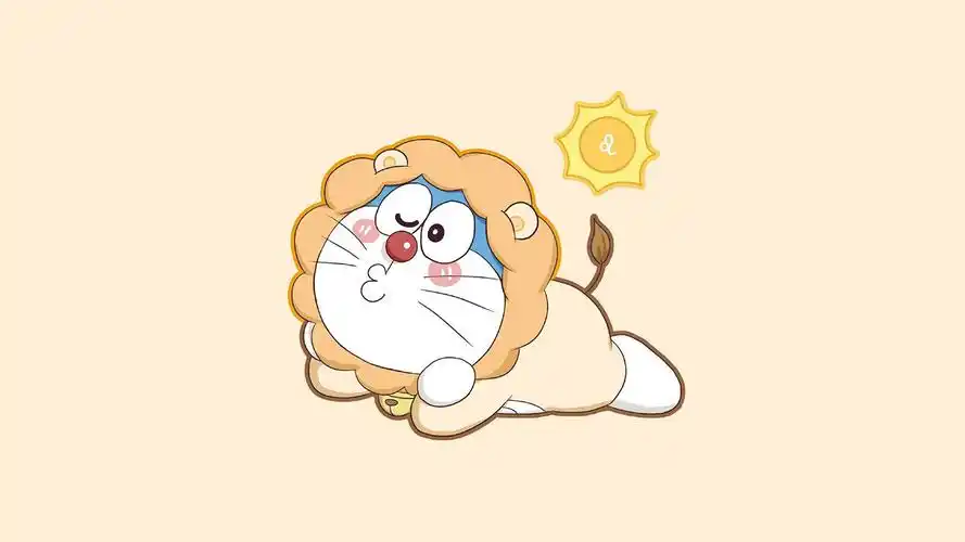 哆啦a梦十二星座萌系桌面壁纸
