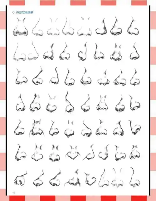 速写鼻子画法指南:从基础到临摹