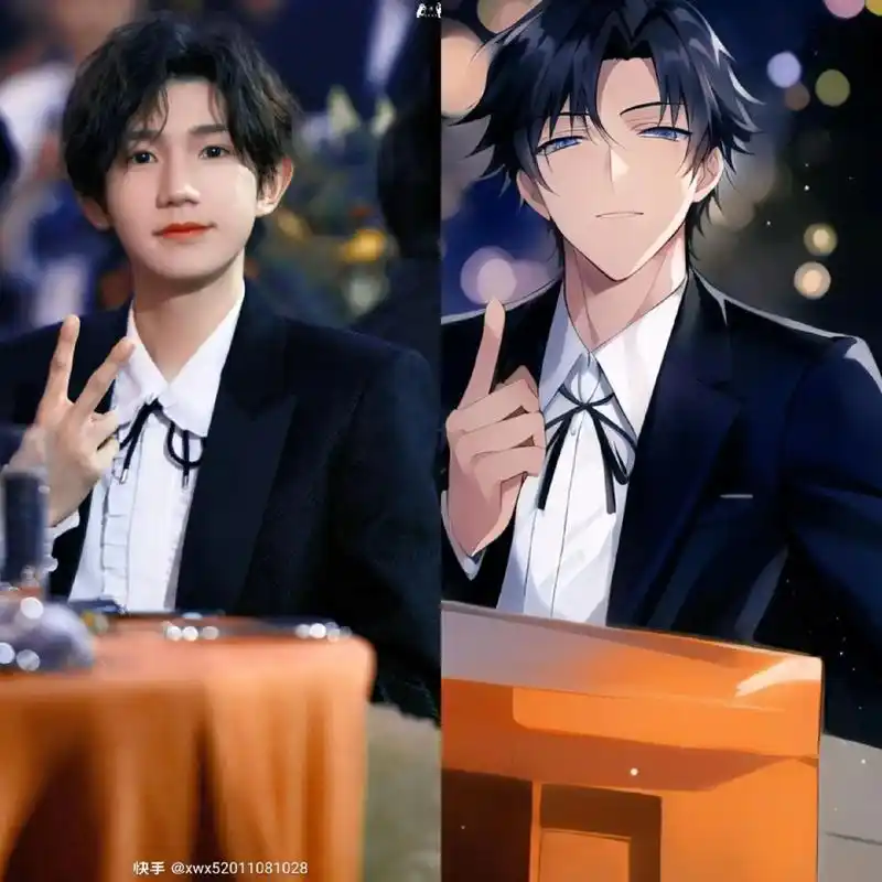 王源#真人比漫画好看 王哥太好看了! - 抖音