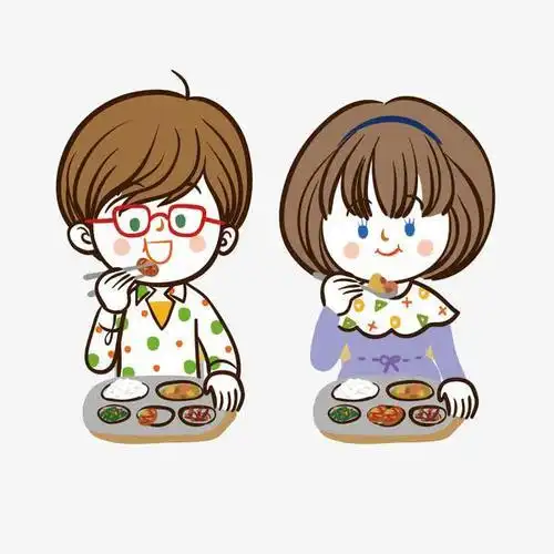 手绘卡通 卡通元素 爸爸妈妈吃饭 声明 觅元素所有素材为