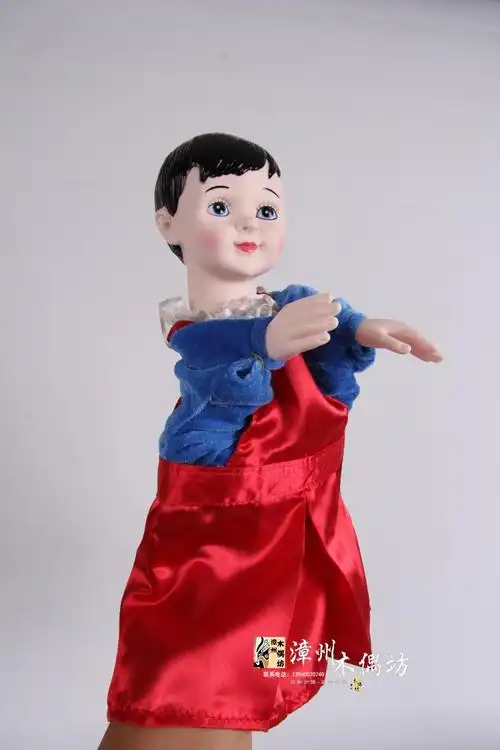 小男孩掌中木偶布袋木偶中国风特色民间工艺品儿童益智玩具