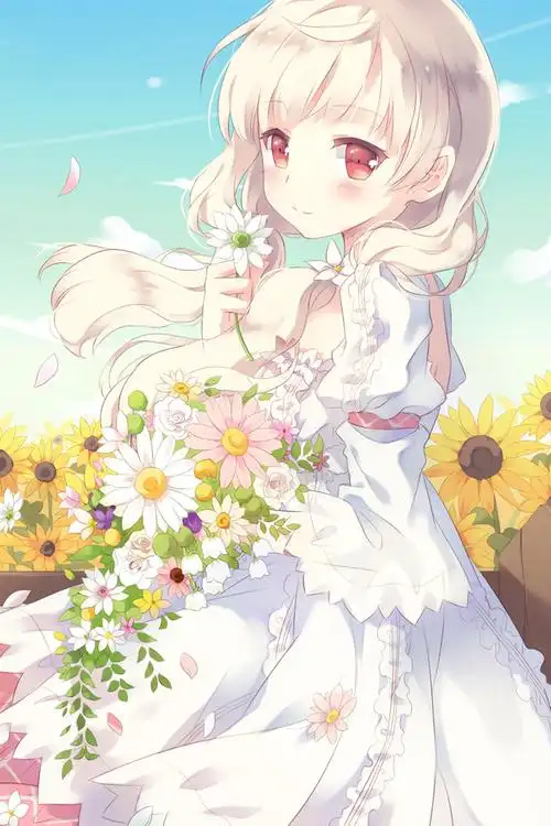 可爱少女,动漫女生,安卓壁纸,卡通,640x960,白色,手机壁纸可爱少女