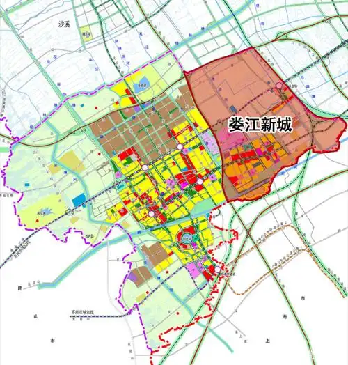 太仓娄江新城绿地系统规划!出炉!