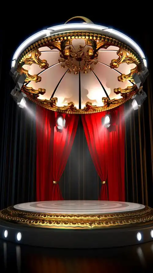 灯光舞台华丽h5背景