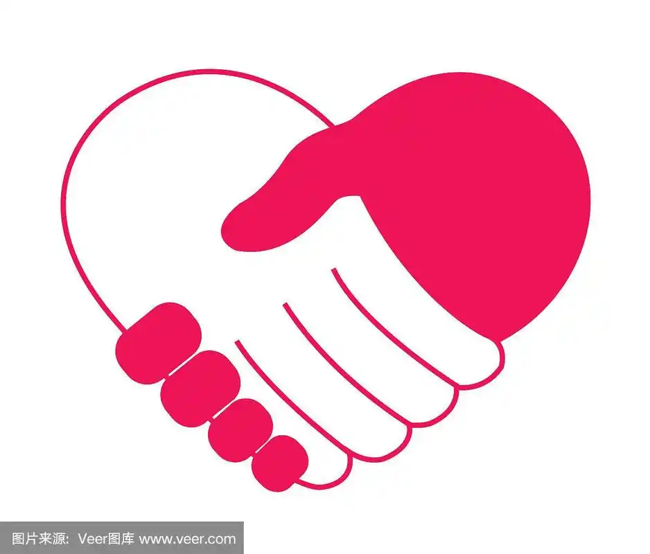 holding hand in heart shape vector