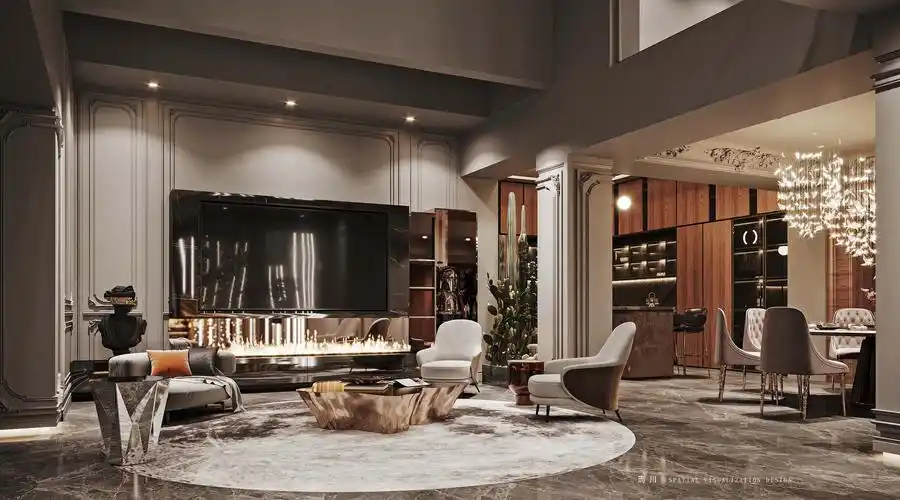 意式别墅 丨 而川视觉_效果图区_室内设计联盟 - powered by discuz!