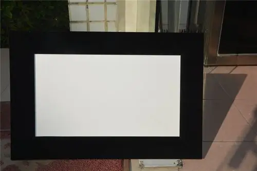 厂家直销 8公分边框84英寸软灰高清画框幕 无缝拼接投影幕