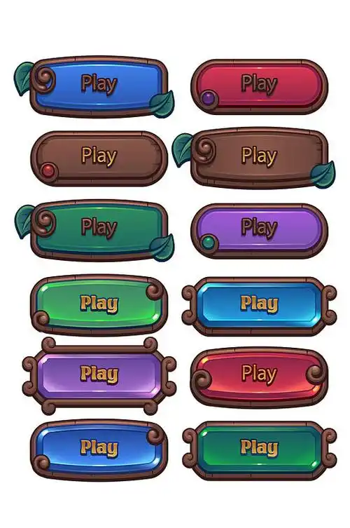 ai矢量游戏开始按钮