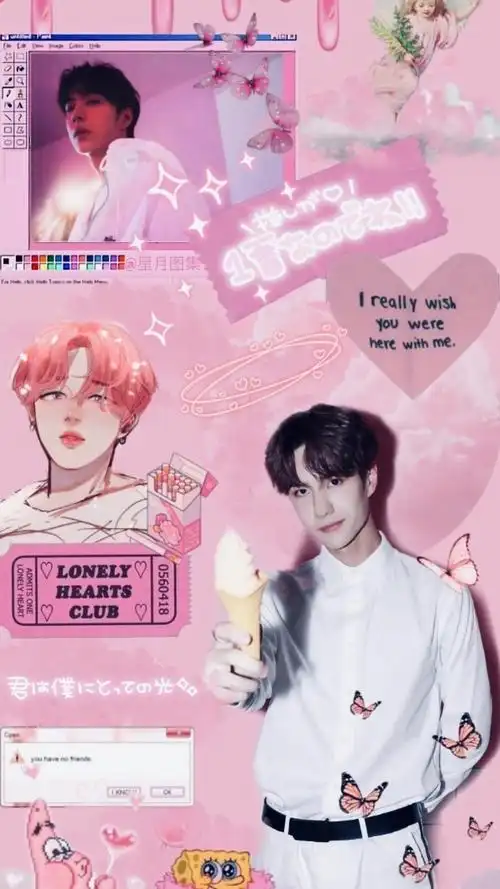 王一博文艺潮流拼贴手机壁纸 第二辑