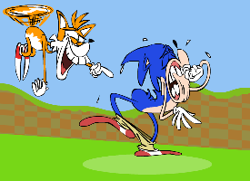 音速小子索尼克sonicthehedgehog吓尿跑笑gif动图_动态图_表情包下载