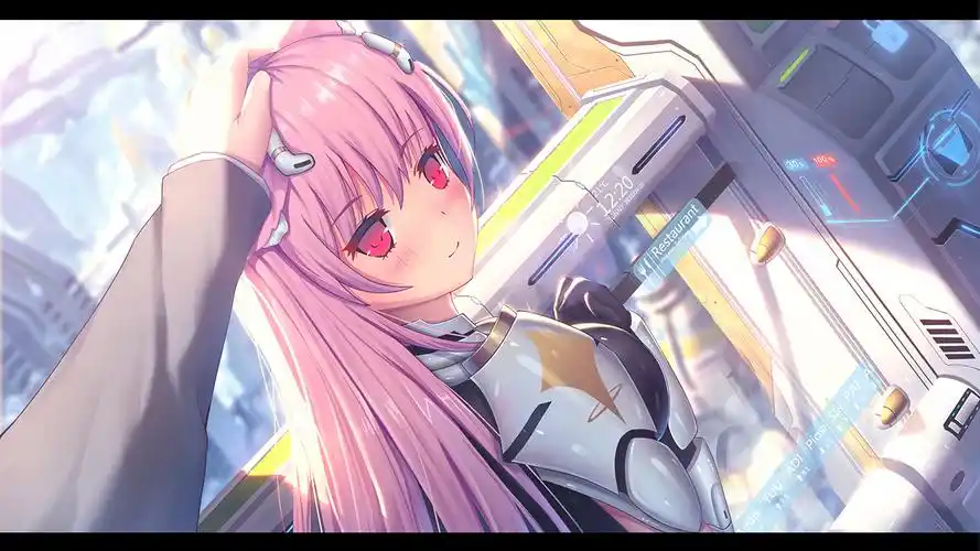 摸摸头插画图片壁纸