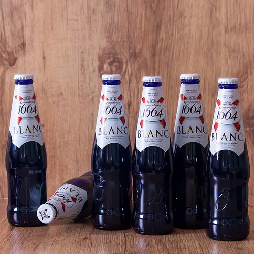 啤酒法国风味kronenbourg1664白啤酒250ml瓶装整箱果味啤酒