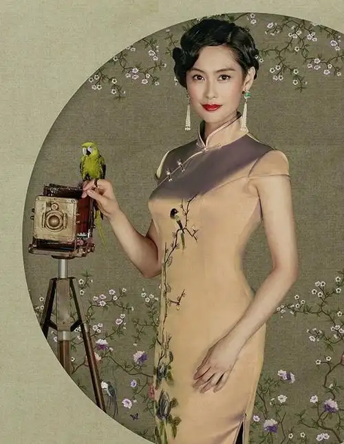 林青霞朱茵等拍摄老上海旗袍复古画报