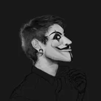 黑白面具微笑头像男【点击鼠标右键下载】