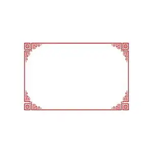 中国风长边框素材