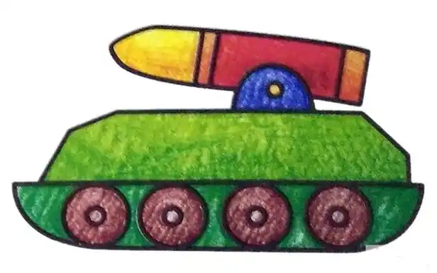 【导弹车简笔画大全】儿童学画导弹车简笔画彩色图片大全,图片,简笔画