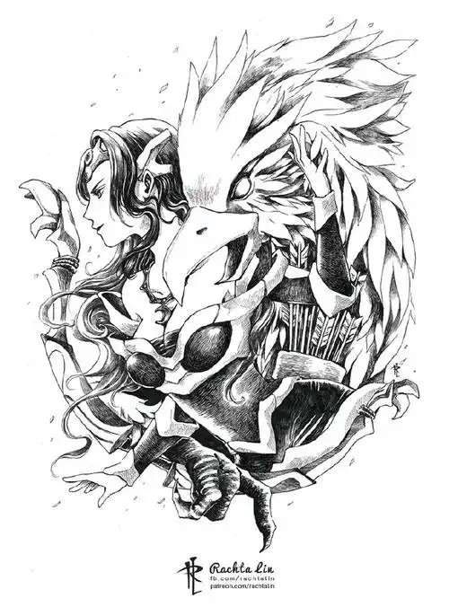 dota2大触手绘作品黑与白就可以展示一切