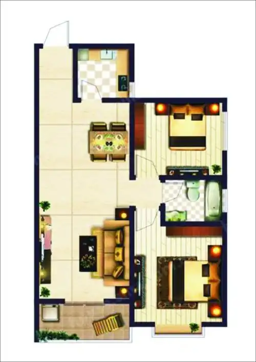 求两室改三室方案