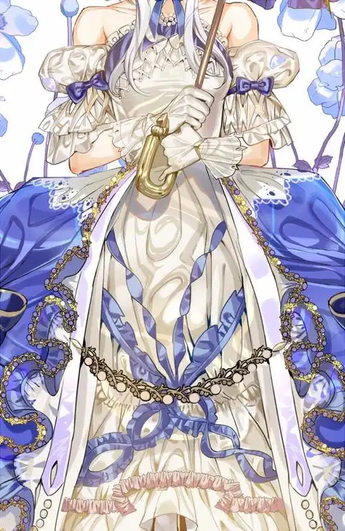 身穿华丽长裙的女孩——画师:ギユ