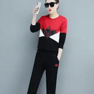 商品joy of joy 京东女装2019春夏新款运动套装女跑步运动服少女休闲