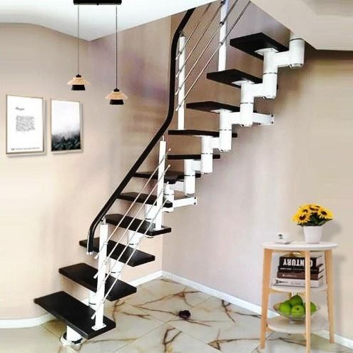 转角楼梯钢木楼梯复式楼梯旋转楼梯阁楼楼梯亮环楼梯室内楼梯