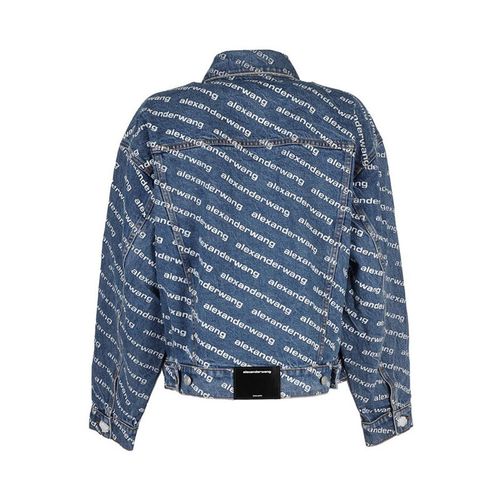 【节日礼物】alexander wang亚历山大王 女士时尚字母logo夹克上衣