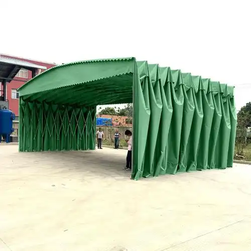 活动大排档停车雨篷大型仓库推拉雨棚移动伸缩遮阳帐篷烧烤宵夜蓬