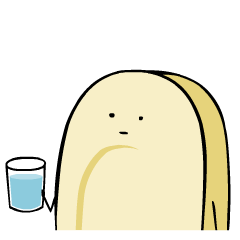 肥皂人杯子喝水吹泡泡gif动图_动态图_表情包下载_soogif