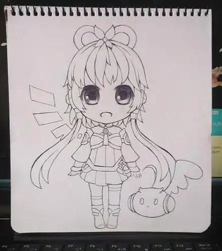 q版初音未来手绘简笔画图片先分享一批q版动漫人物简笔画 可供大家