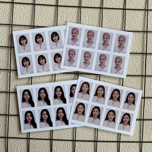 blackpink周边一寸照片 护照证件照 rose jennie证件照片照片卡