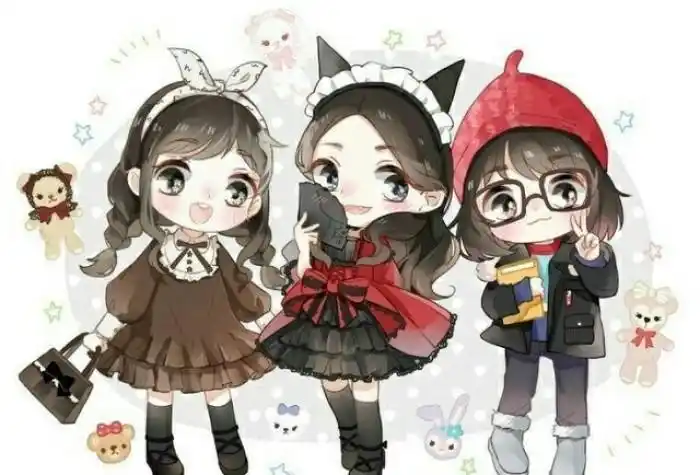 跑错剧场的女装q版三小只