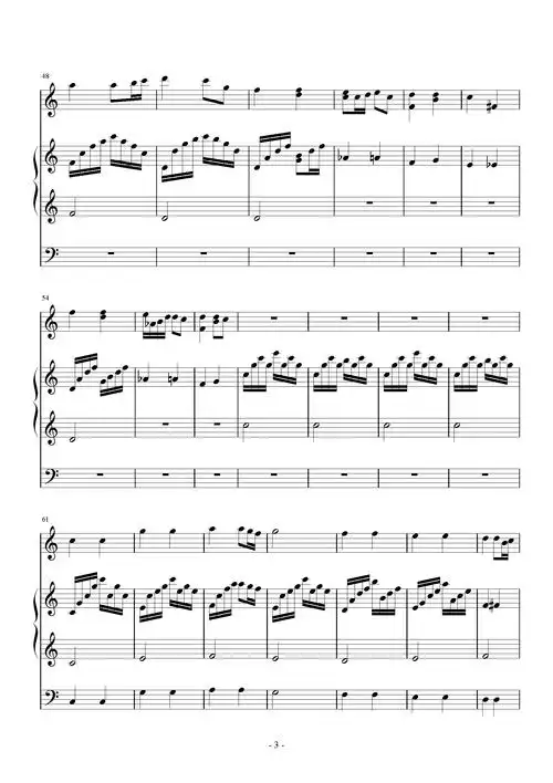 小星星钢琴谱小星星小提琴三声部版钢琴谱