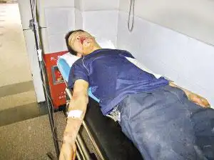 广东30多名联防队员追打7名工人 致4人重伤(图)