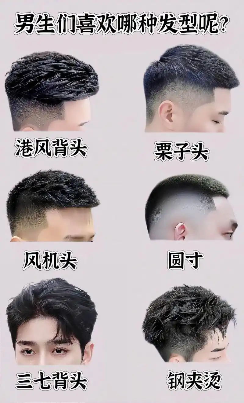 男生帅气发型!男生们喜欢哪种发型呢?夏天到了,赶紧来个清爽的 - 抖音