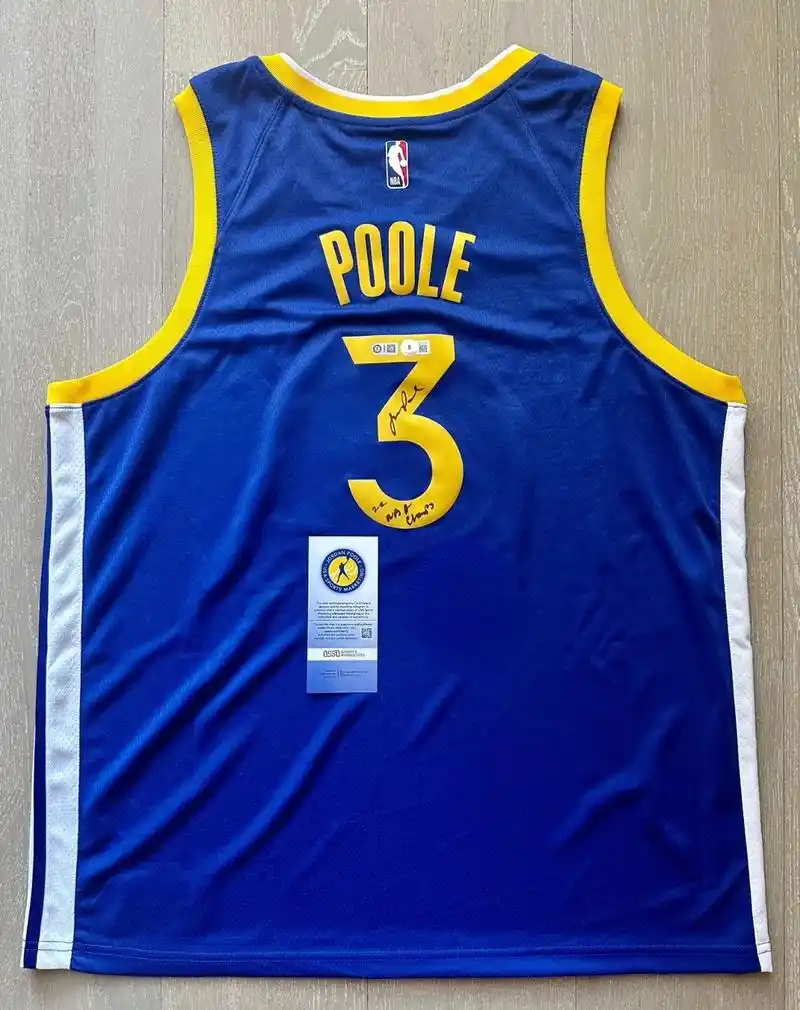 普尔亲签总冠军描述勇士队sw球衣.乔丹普尔勇士亲签球衣 us - 抖音