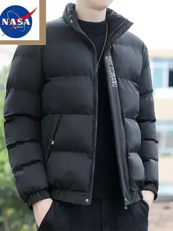 nasaenge棉衣男冬装棉袄羽绒棉服男士外套秋冬季加绒厚抗寒保暖上衣