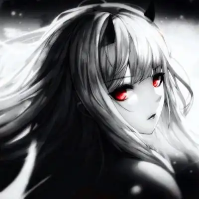 念七红瞳动漫女生头像