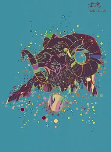 盘羊|插画|商业插画|geliang - 原创作品 - 站酷 (zcool)