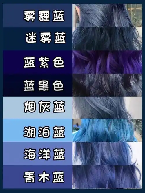 发色蓝色系发色合集蓝头发的妹妹谁不爱呢又显白又提气质浅一点仙气